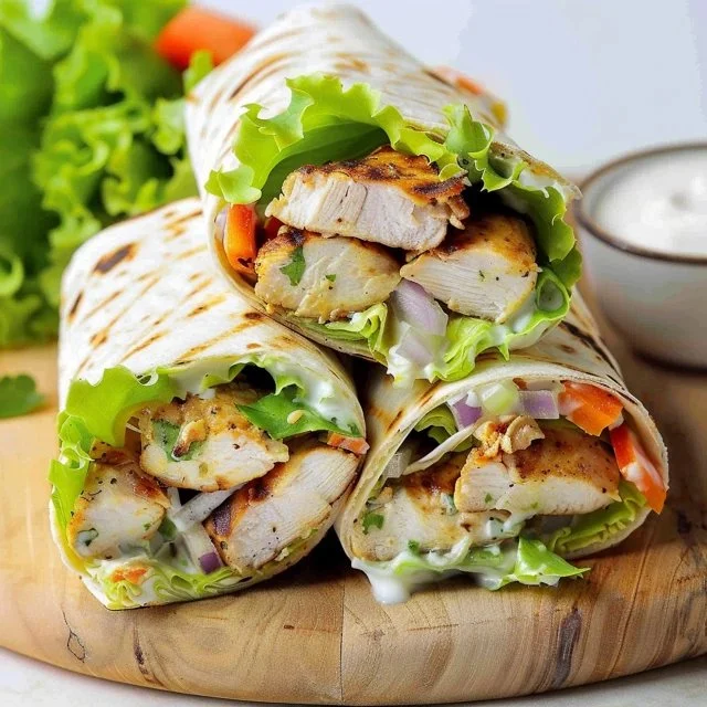 Delicious Grilled Chicken Wraps
