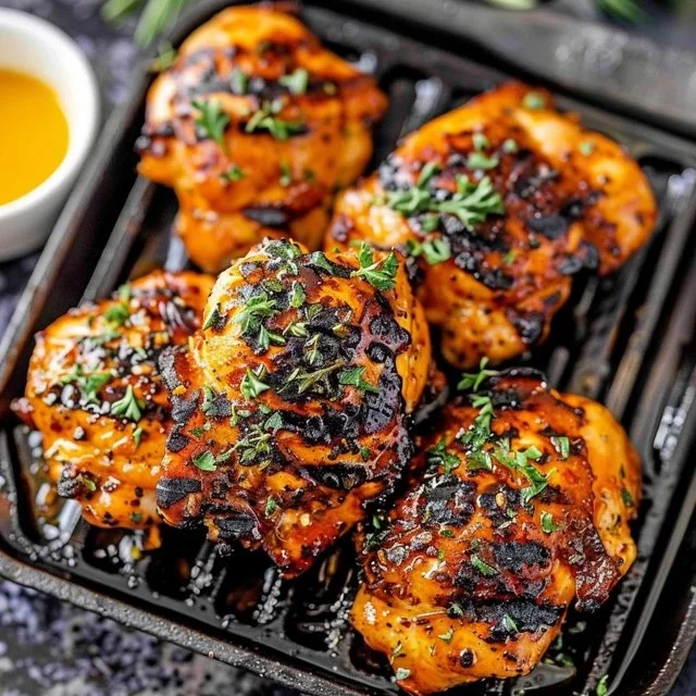 Grilled Boneless Chicken Thighs
