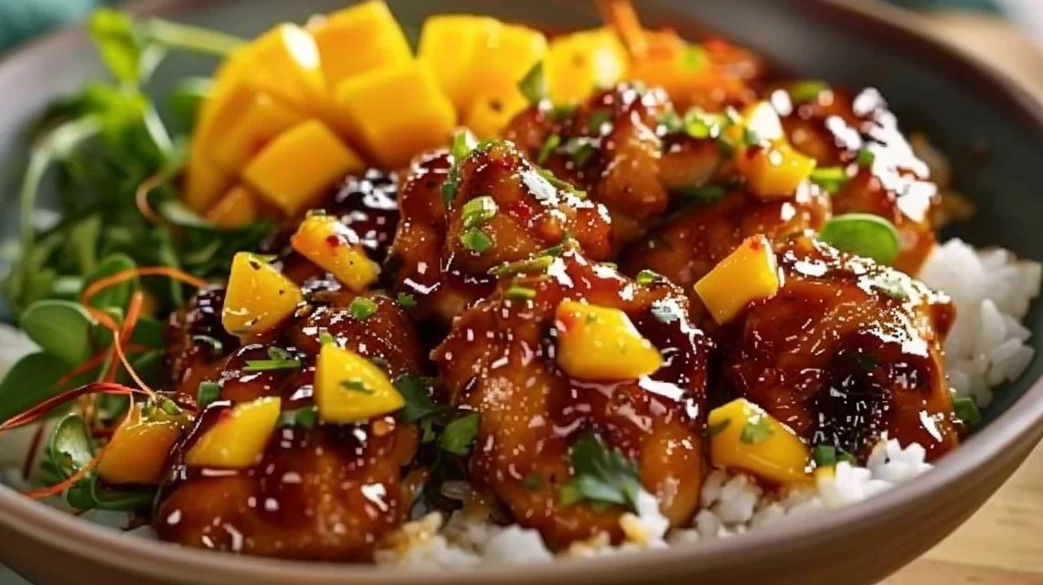 Asian Mango Glazed Chicken