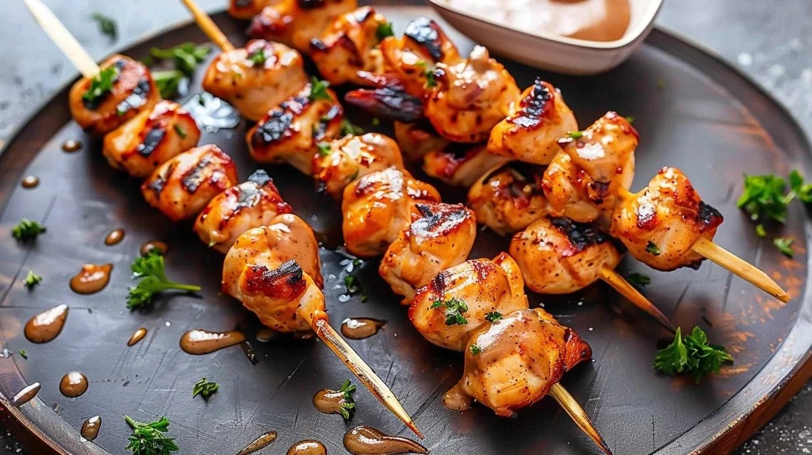 Bang Bang Chicken Skewers