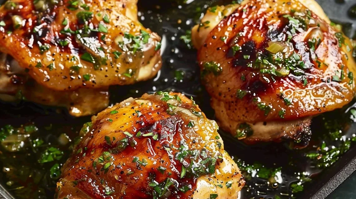 Bobby Flay's Delicious Chicken Thighs with Creamy Garlic Magic