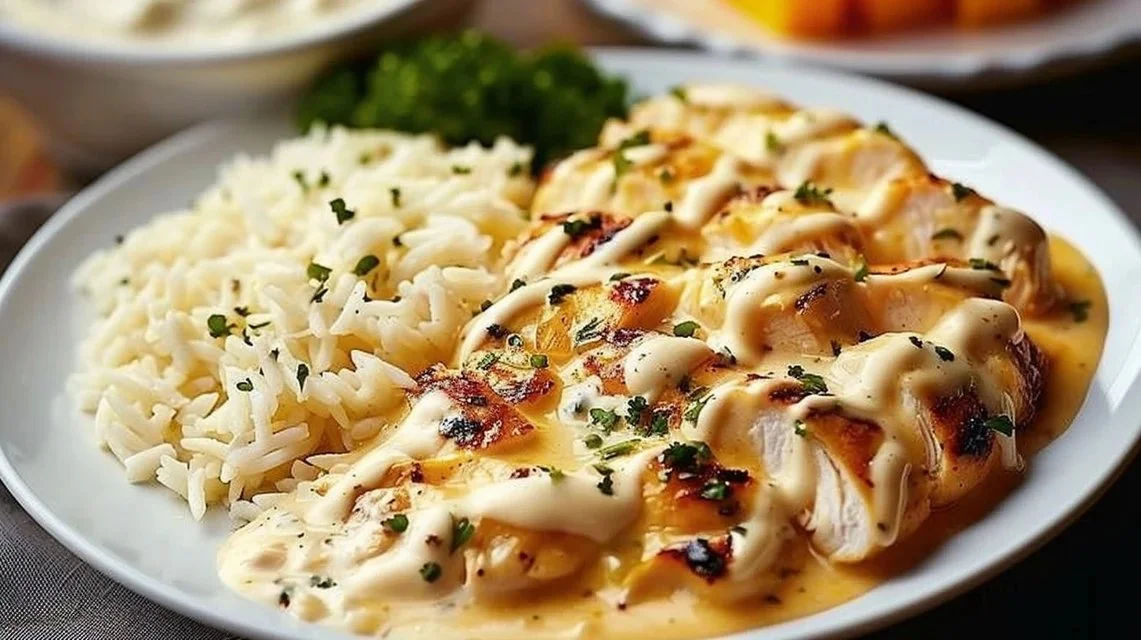 Creamy Smothered Chicken and Rice