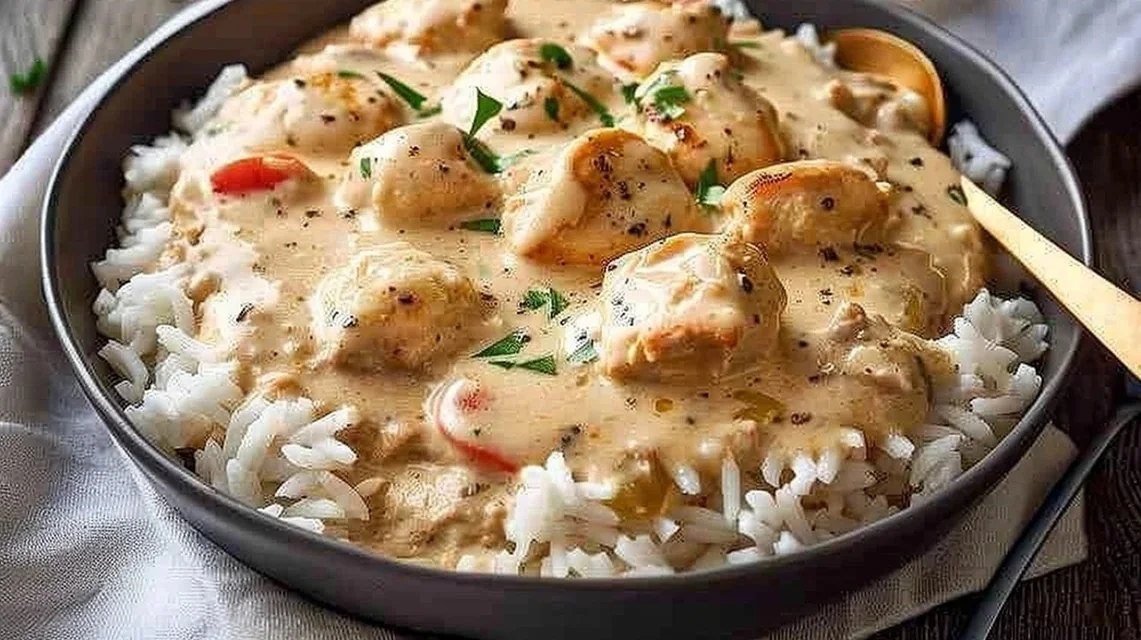 Creamy Smothered Chicken and Rice