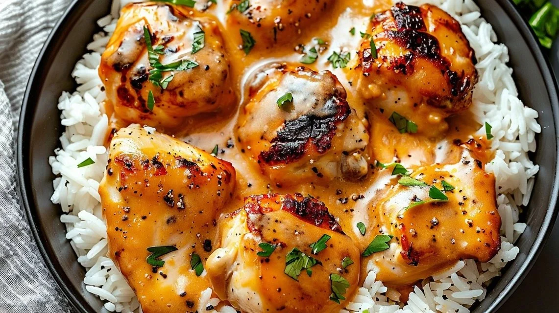 Creamy Smothered Chicken and Rice