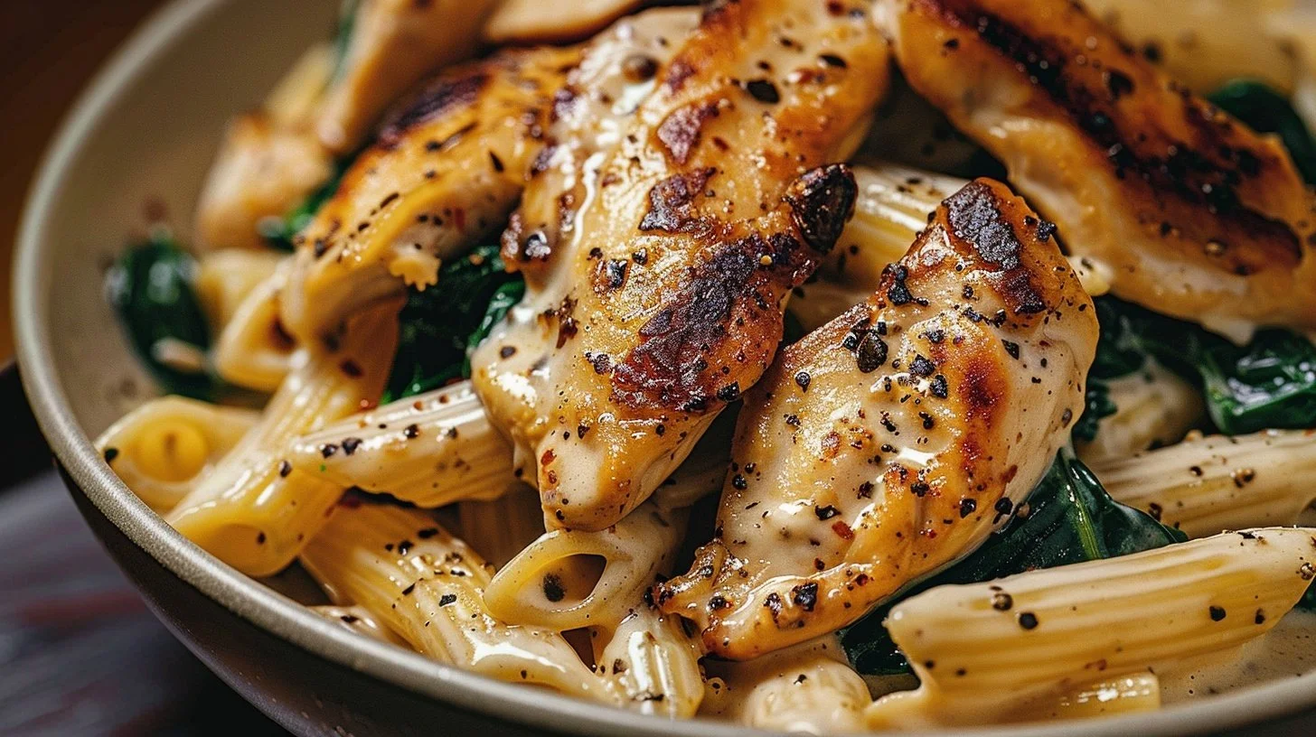 Creamy Spinach Chicken Pasta