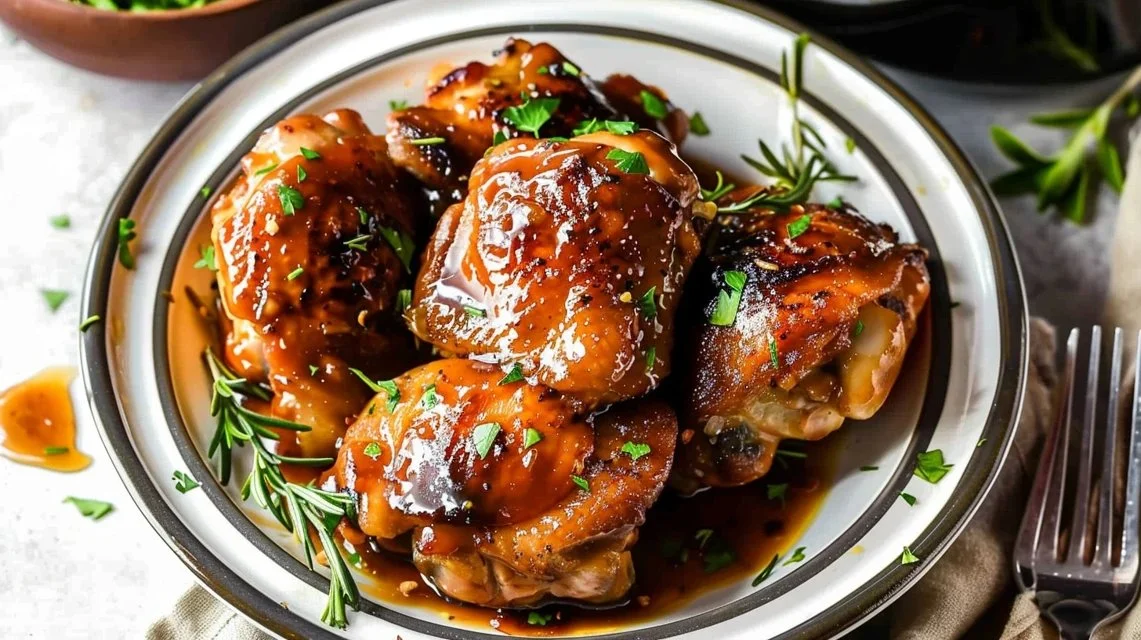 Crockpot Honey Garlic Chicken Thighs