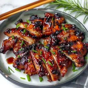 Grilled Japanese BBQ chicken thighs with a flavorful glaze on a barbecue grill.
