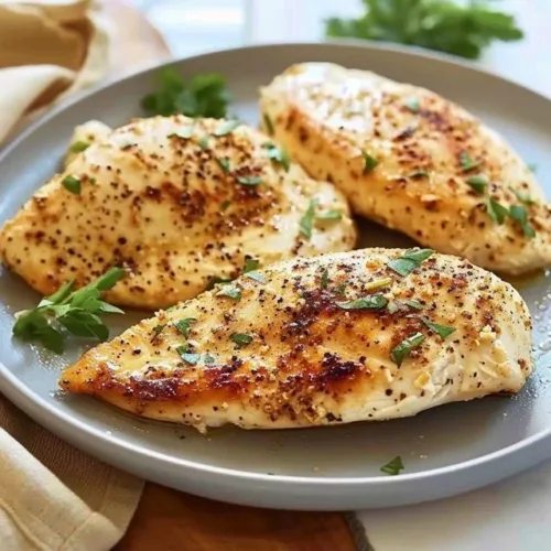 Juicy melt-in-your-mouth chicken breast cooked to perfection