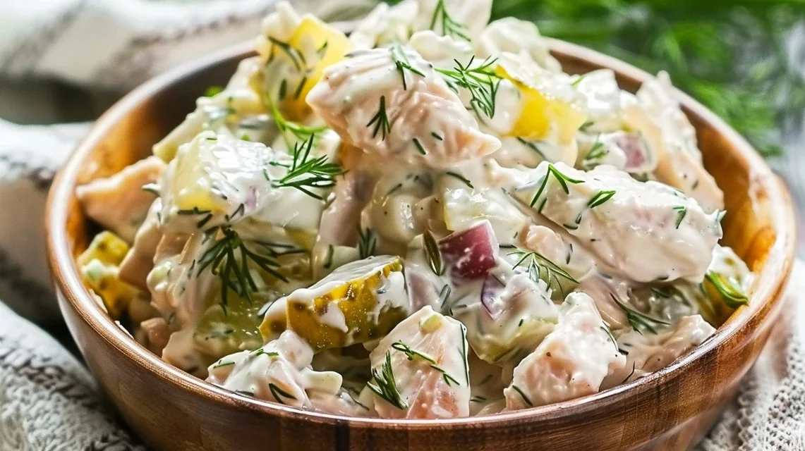 Savory Dill Pickle Chicken Salad