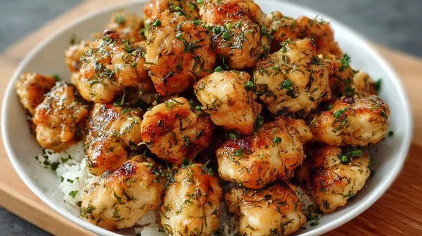 15-Minute Chicken Bites with Garlic Butter