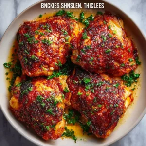 Delicious BBQ boneless chicken thighs grilled to perfection