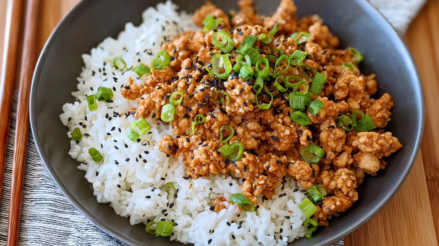 Healthy Sesame Ground Chicken
