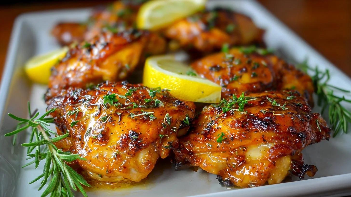 Juicy Oven Baked Skinless Chicken Thighs for an Easy Family Dinner