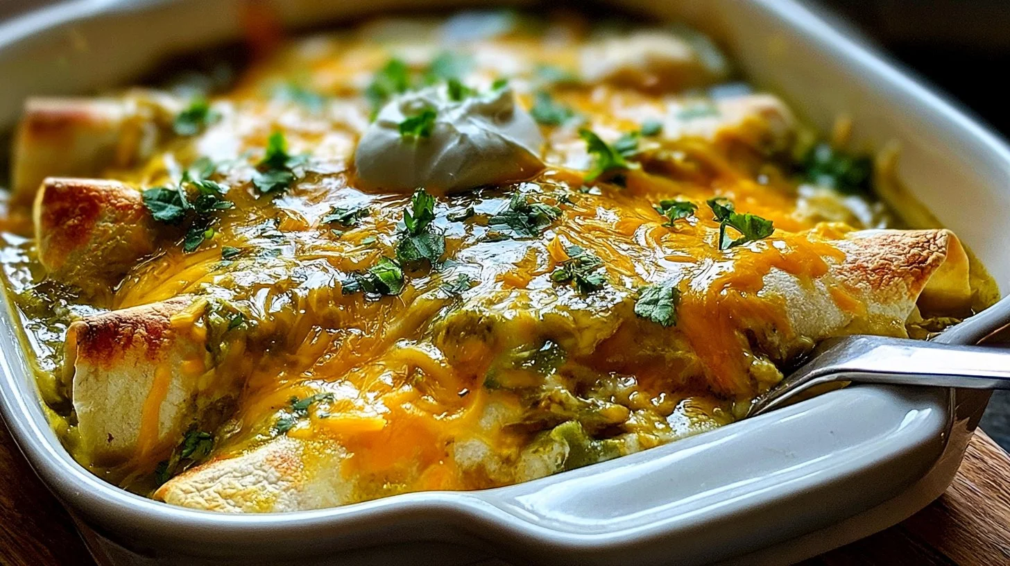 Best Green Chicken Enchiladas