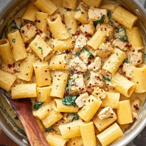 Bowl of creamy Cajun chicken pasta with fresh herbs and spices
