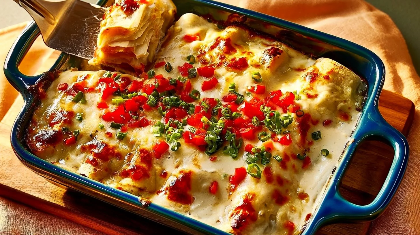 Creamy Chicken Enchiladas