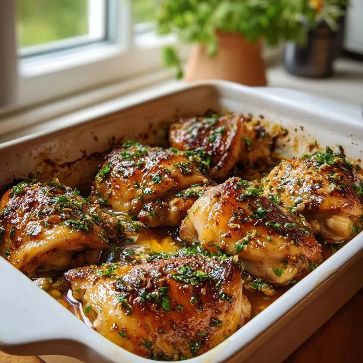 Addictively Good Baked Chicken Thighs
