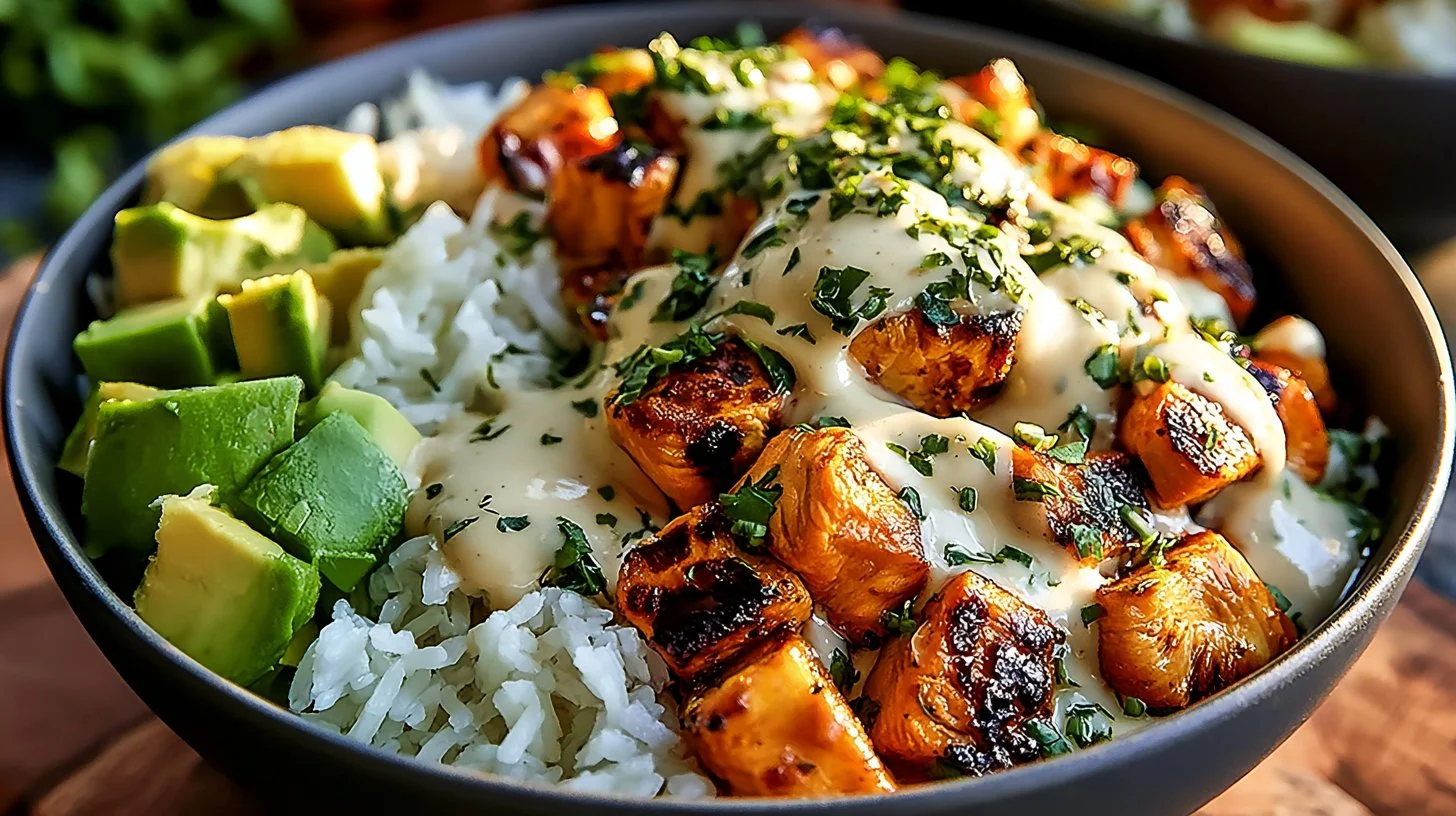 Easy Coconut Chicken Rice Bowl
