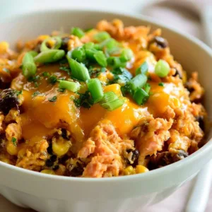 Easy crockpot chicken burrito bowls topped with fresh ingredients and spices.