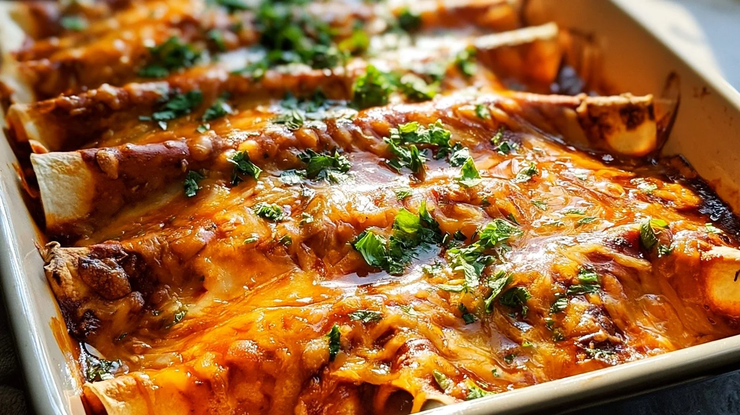 Easy Weeknight Chicken Enchiladas for Dinner