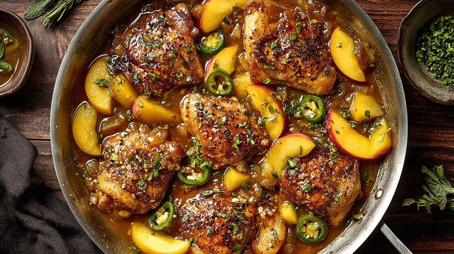 Jalapeño Peach Chicken