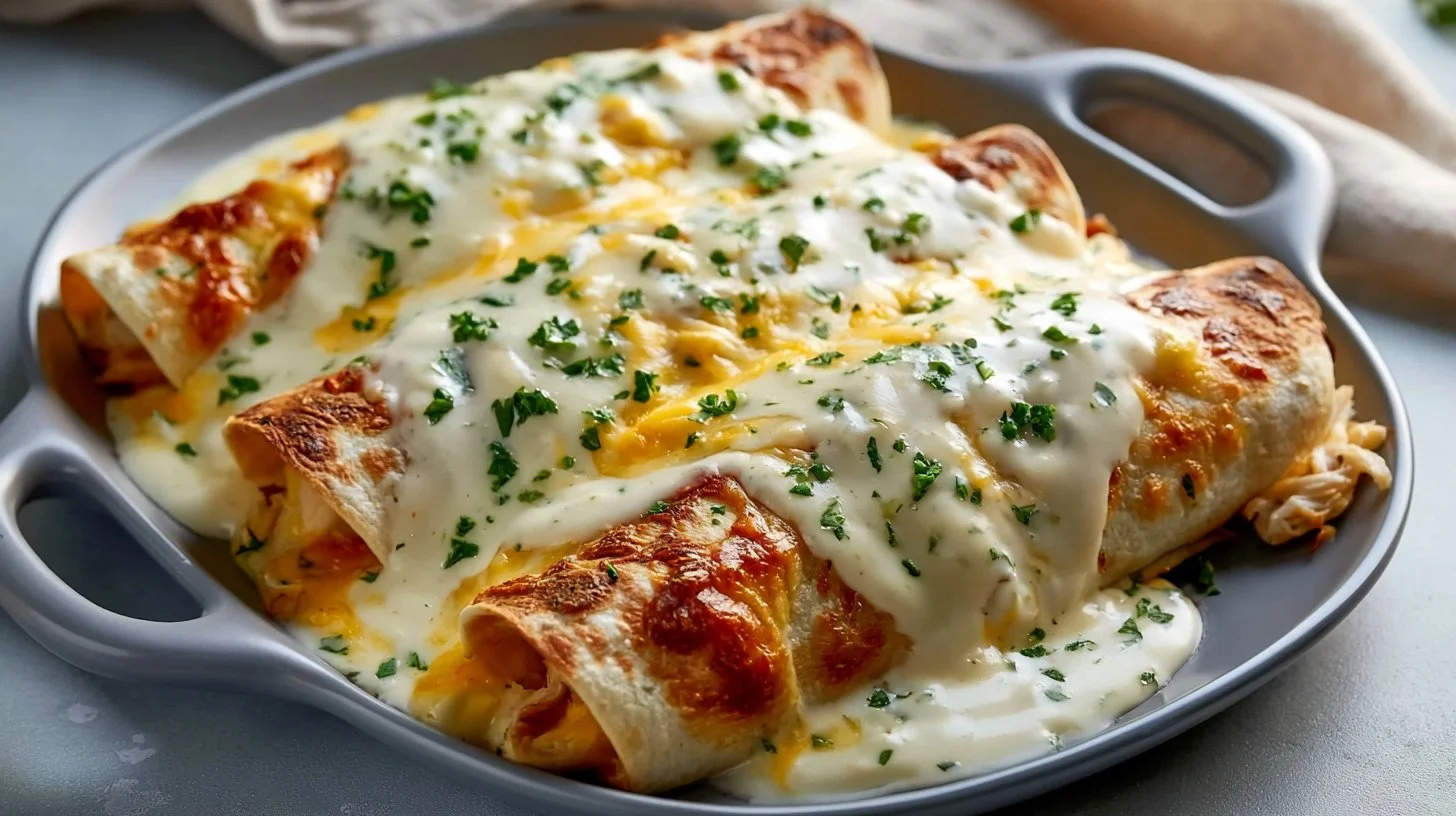 Rotisserie Chicken Sour Cream Enchiladas