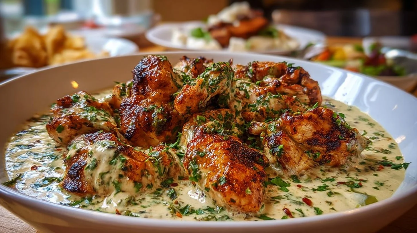 Turkish Chicken with Creamy White Sauce