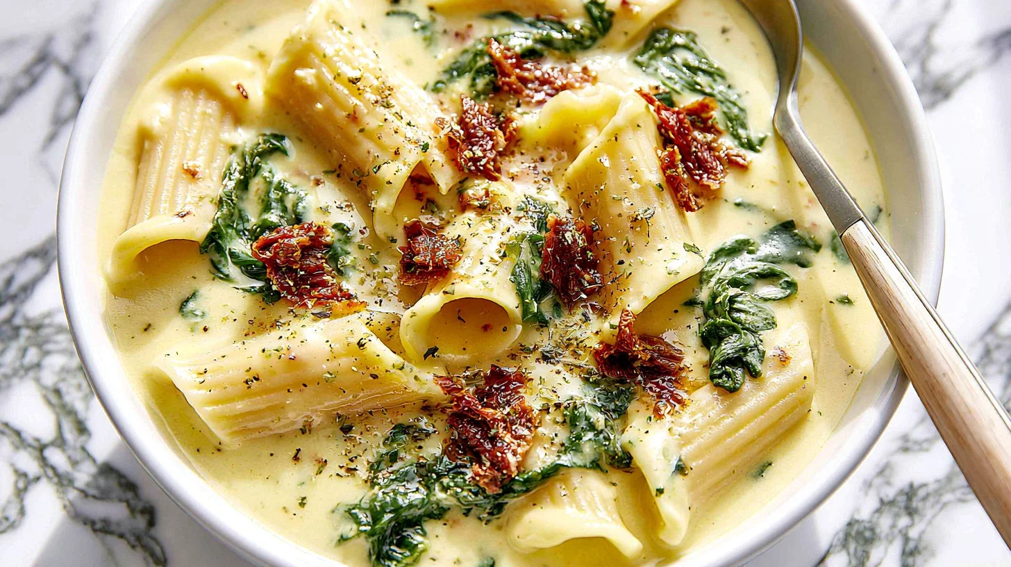 Creamy White Chicken Lasagna Soup