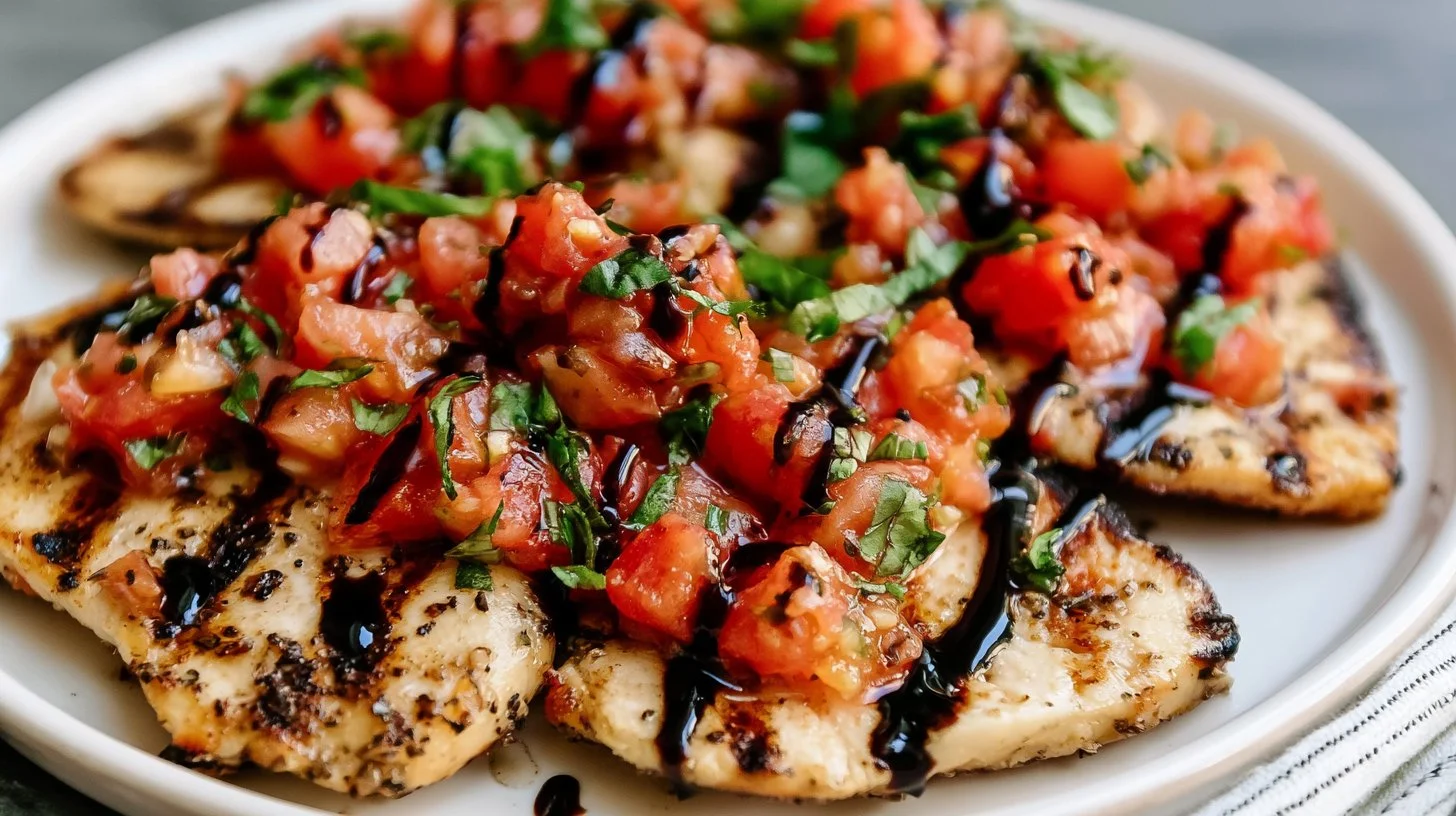Delicious Grilled Chicken Bruschetta