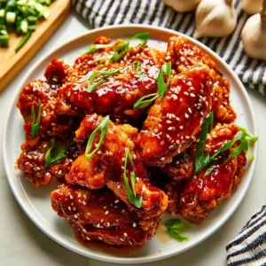 Delicious plate of honey garlic chicken with vibrant vegetables