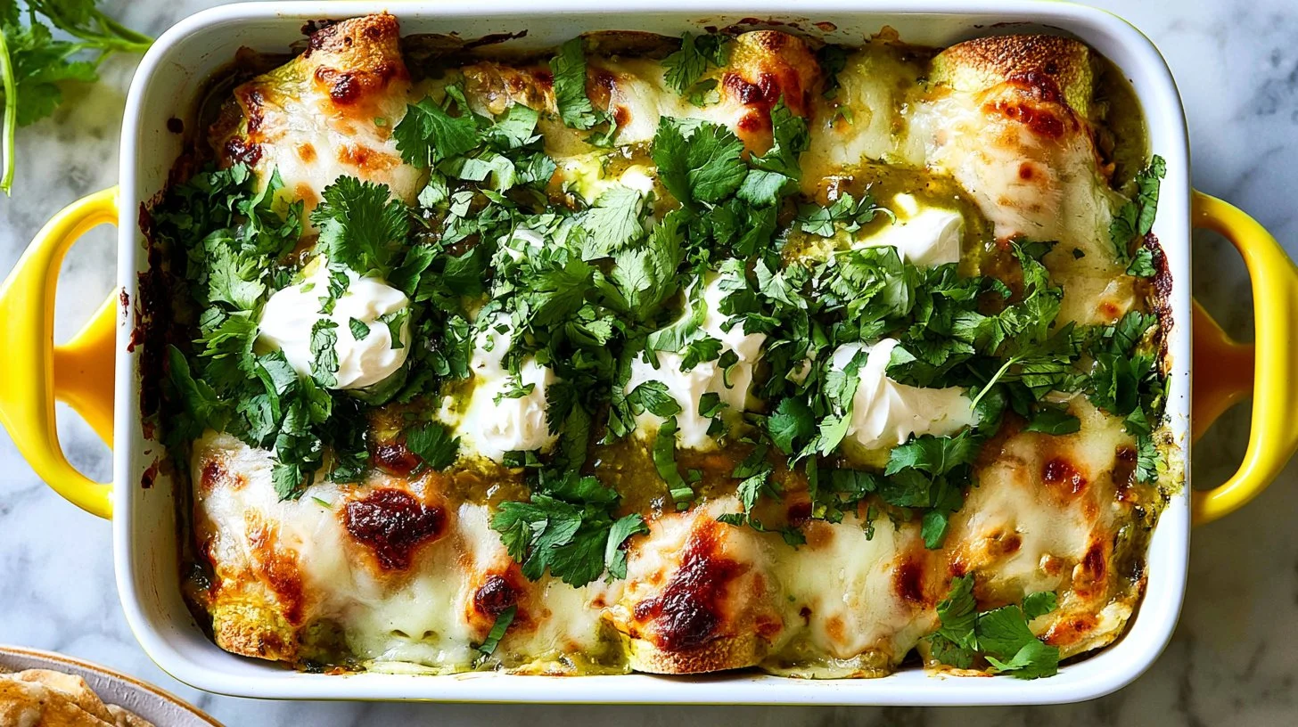 Green Chicken Enchiladas