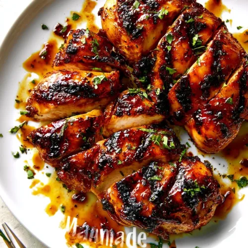 Healthy chicken marinade recipe for grilling with fresh ingredients