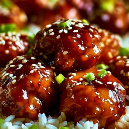 One-Pan Sticky Honey Garlic Chicken served with vegetables on a plate