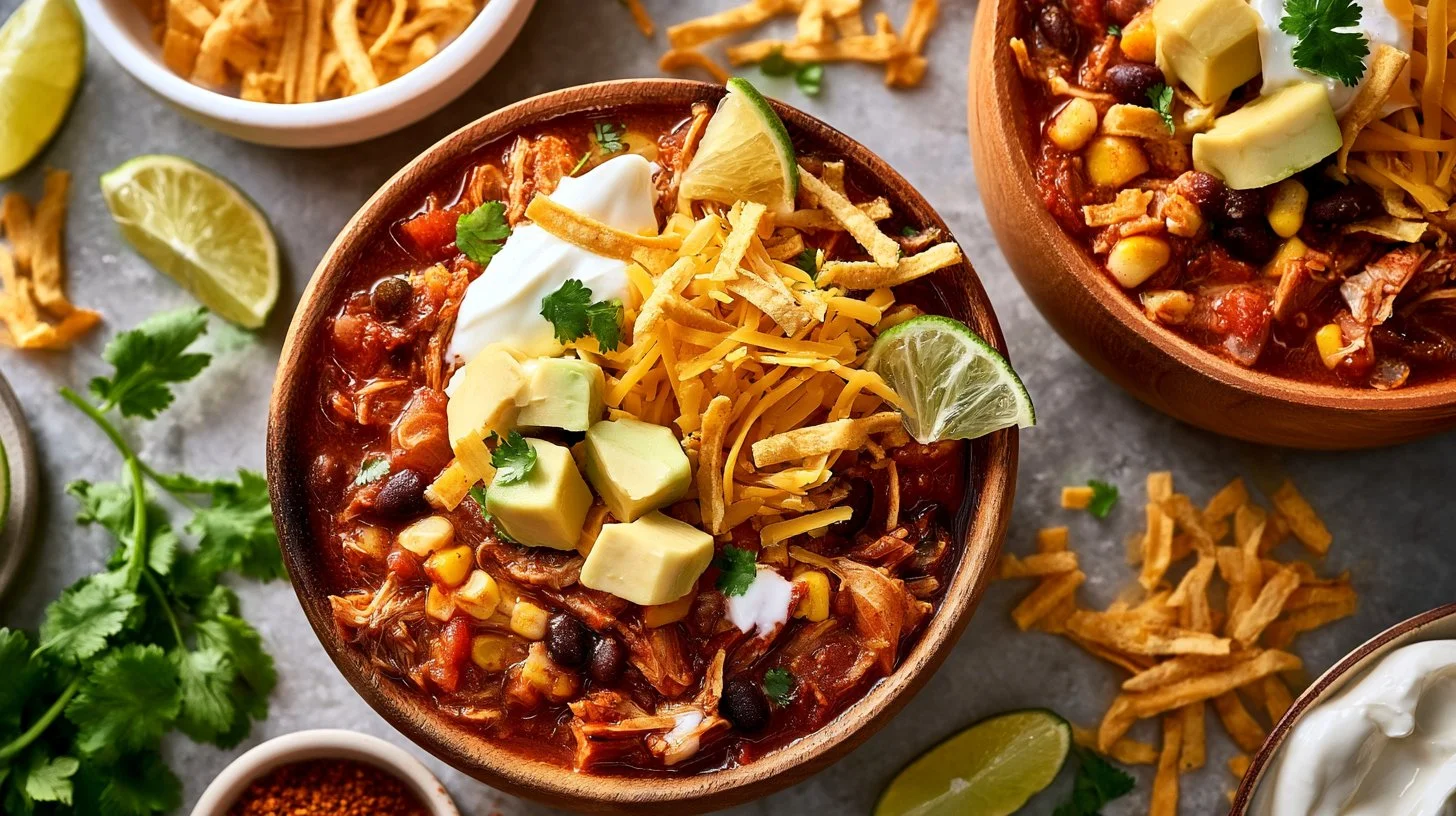 Slow Cooker Chicken Tortilla Soup