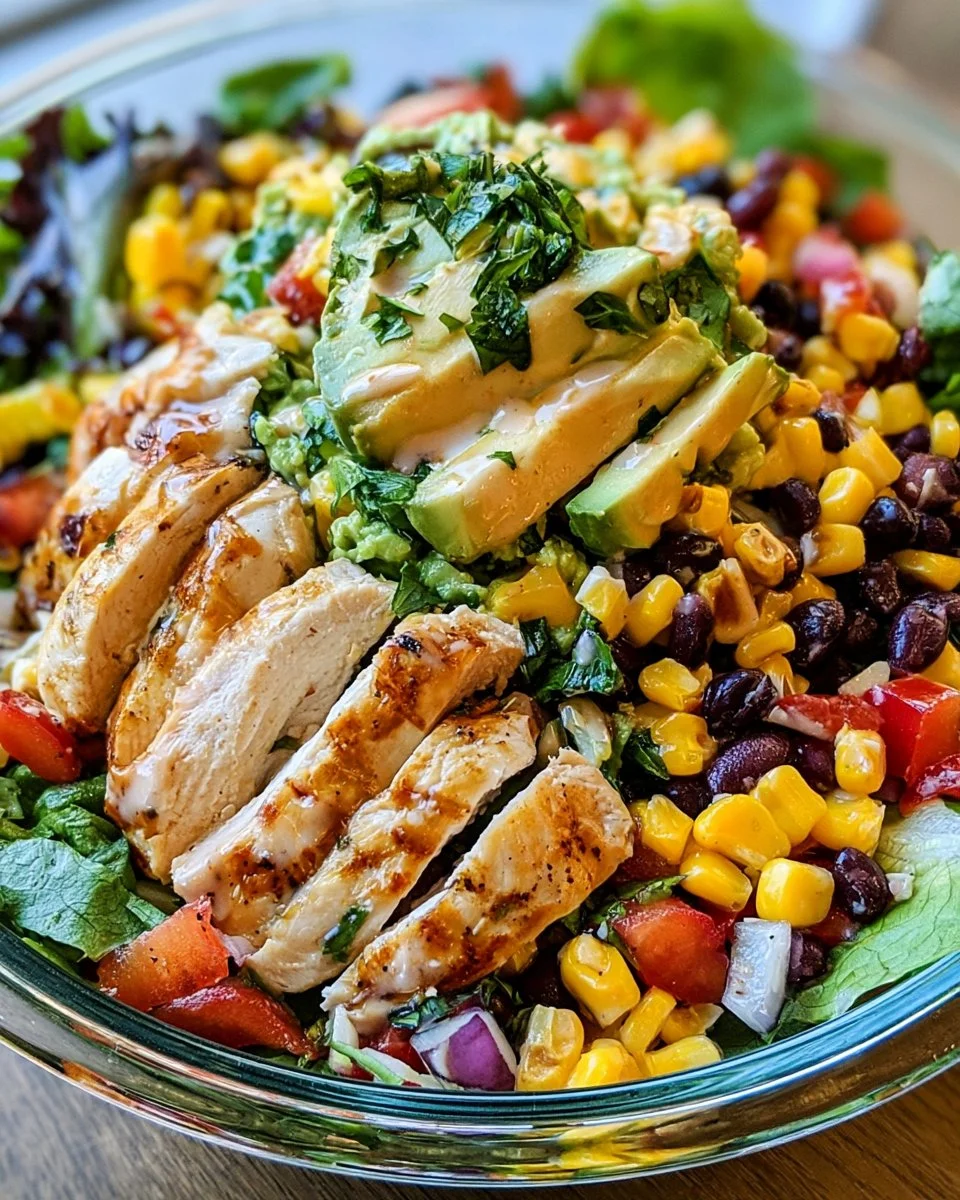 Delicious Southwest Chicken Salad with fresh ingredients and vibrant flavors