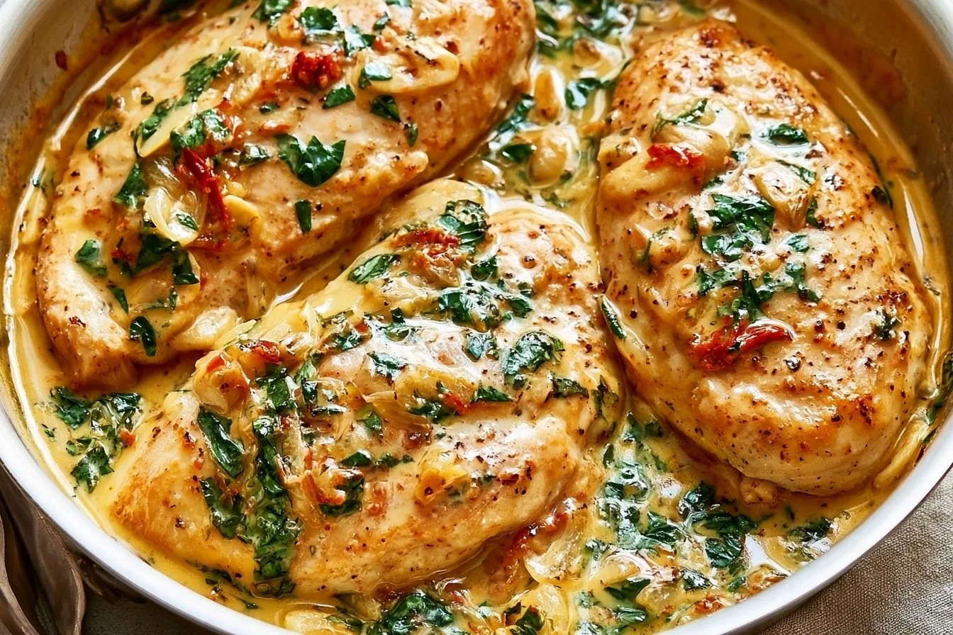 Quick skillet chicken breast recipe for easy cooking in 30 minutes.