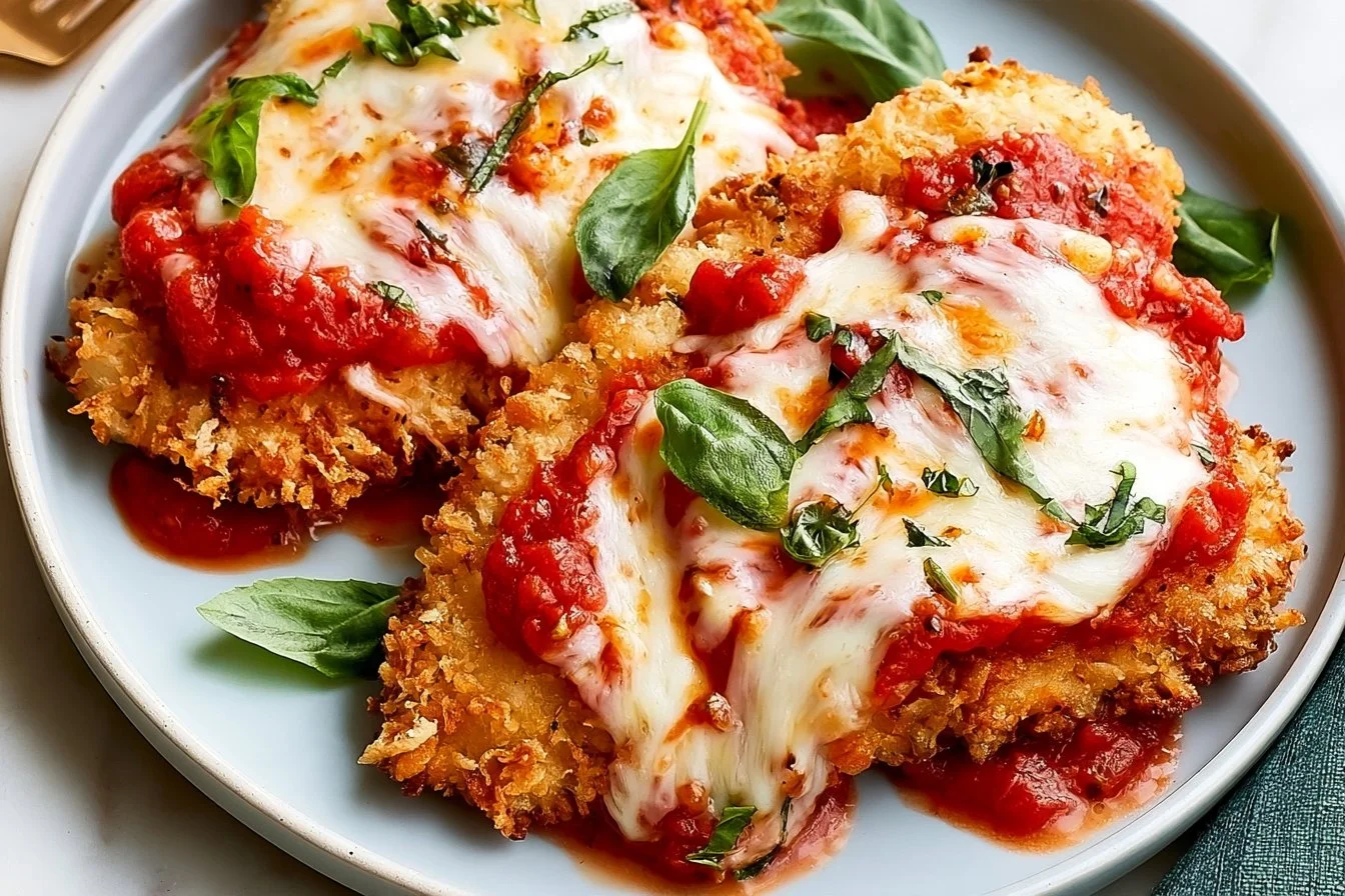 Delicious air fryer chicken served with vegetables on a plate.