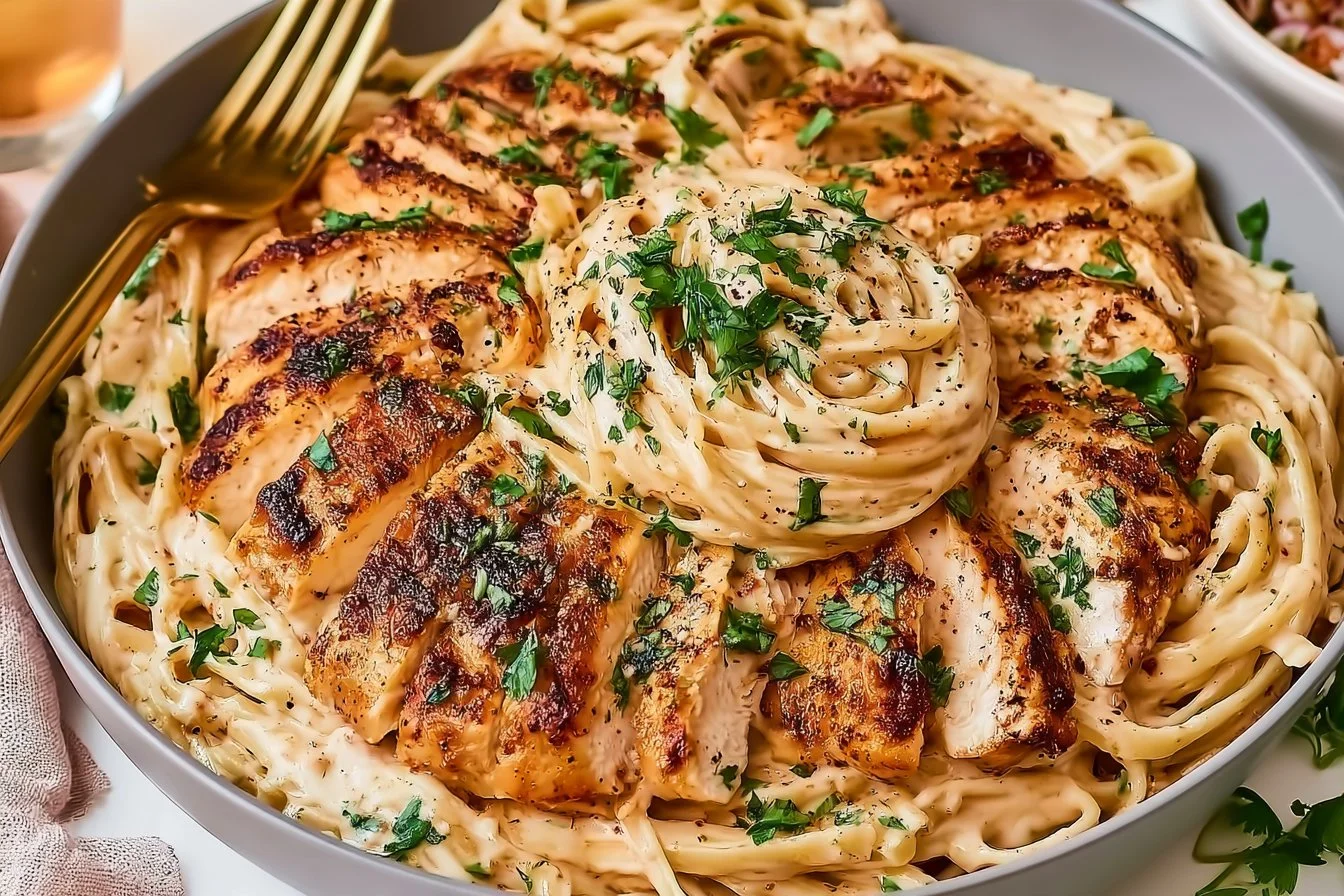 Cajun Chicken Alfredo Recipe - Spicy Comfort Food Delight | Cajun chicken alfredo pasta, Creamy alfredo sauce