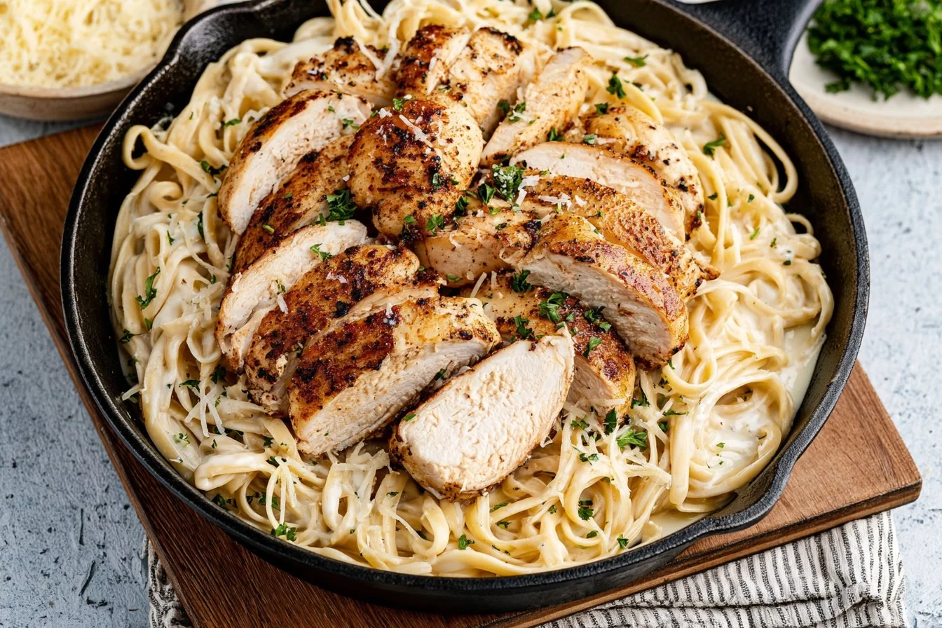 Best chicken fettuccine alfredo recipe | Grilled chicken fettuccine alfredo, Cajun chicken alfredo recipe allrecipes, Alfredo pasta
