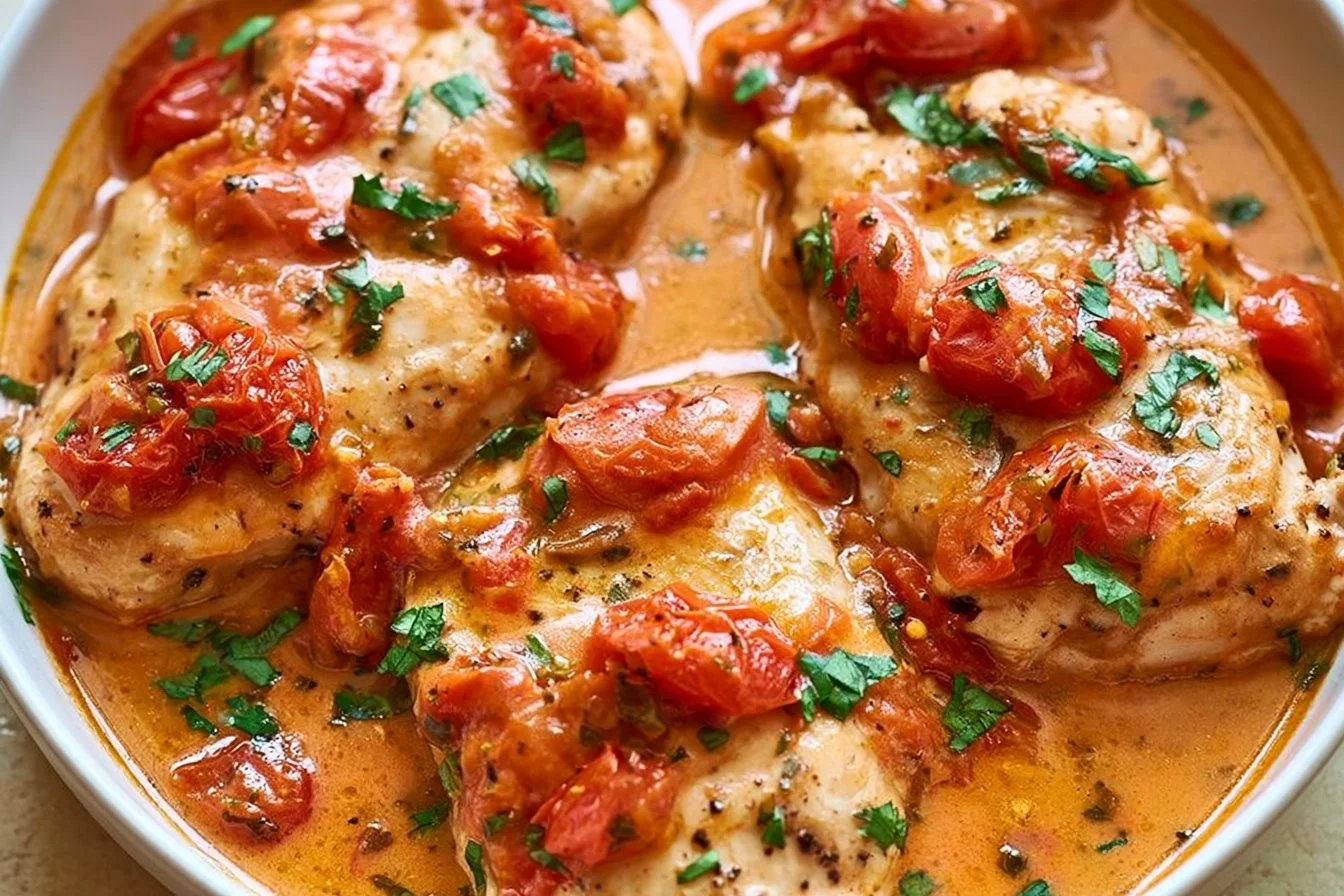 Tomato Basil Chicken Breasts